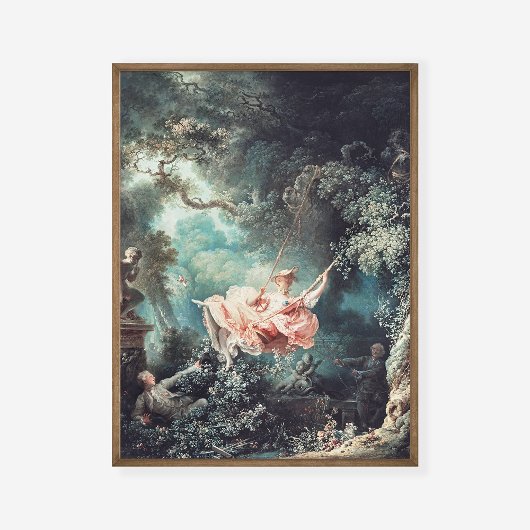 Jean-Honoré Fragonard Das Schaukantentechnik druck Poster