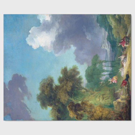 Jean-Honoré Fragonard das Schwingen Geschenkpapier (Flach)