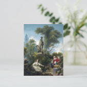 Jean-Honoré Fragonard Der Fortschritt der Liebe Postkarte (Stehend Vorderseite)