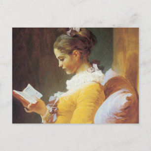 Jean-Honore Fragonard Der Leser Postkarte