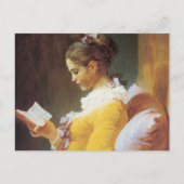 Jean-Honore Fragonard Der Leser Postkarte (Vorderseite)