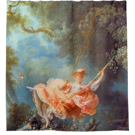 Jean Honore Fragonard Der Schwung Duschvorhang (Vorderseite)