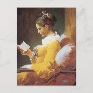 Jean-Honore Fragonard Die Leserin Postkarte