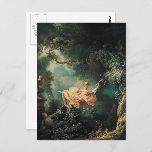 Jean-Honore Fragonard - Die Swing Postkarte (Vorne/Hinten)