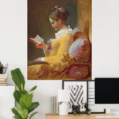 Jean-Honoré Fragonard - Ein junges Mädchen lesen Poster (Heimbüro)