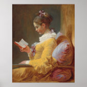 Jean-Honoré Fragonard - Ein junges Mädchen lesen Poster (Vorne)