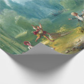 Jean-Honoré Fragonard ein Spiel des Pferds und des Geschenkpapier (Ecke)