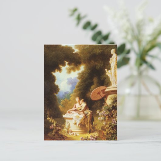 Jean-Honoré Fragonard Fine Art Postkarte (Stehend Vorderseite)