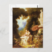 Jean-Honoré Fragonard Fine Art Postkarte (Vorne/Hinten)