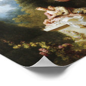 Jean-Honoré Fragonard - Liebe Letters Poster (Ecke)