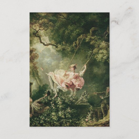 Jean-Honoré Fragonard - The Swing, Begleitkarte (Vorderseite)