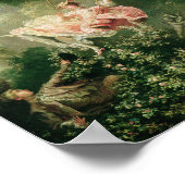 Jean-Honoré Fragonard - The Swing Poster (Ecke)