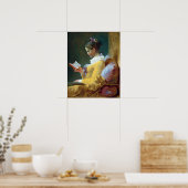Jean-Honoré Fragonard Young Girl Reading Poster (Küche)
