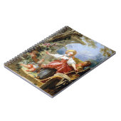 Jean-Honoré Fragonards Blindes Man's Bluff Game Notizblock (Linke Seite)