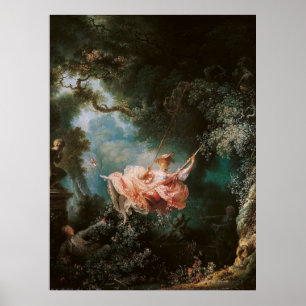 Jean-Honoré Fragonards Die Schaukel Poster