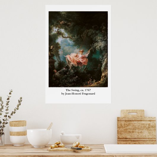 Jean-Honoré Fragonards Schwung Poster (Küche)