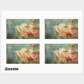 Jean-Honore Frangonards Rokoko zeichnet die Swing Rechteckiger Aufkleber (Blatt)