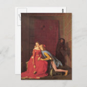 Jean Ingres - Francesca da Rimini & Paolo Malatest Postkarte (Vorne/Hinten)