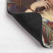 Jean ingres- Porträt von Madame Moitessier Sitting Mousepad (Ecke)