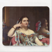 Jean ingres- Porträt von Madame Moitessier Sitting Mousepad (Vorne)