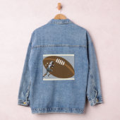 Jean Jacket mit Football Player und Football Jeansjacke (Hangar)