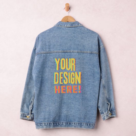 Jean Jacket mit Personalisierter Grafikmarke CUSTO Jeansjacke (Hangar)