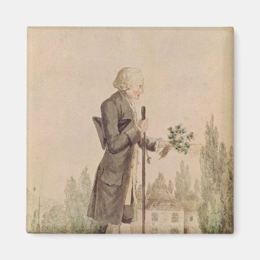Jean-Jacques Rousseau Ansammlung Herbs Magnet (Vorne)