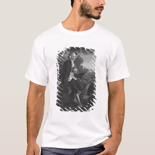 Jean-Jacques Rousseau, der 'Emile verfasst T-Shirt (Vorderseite)