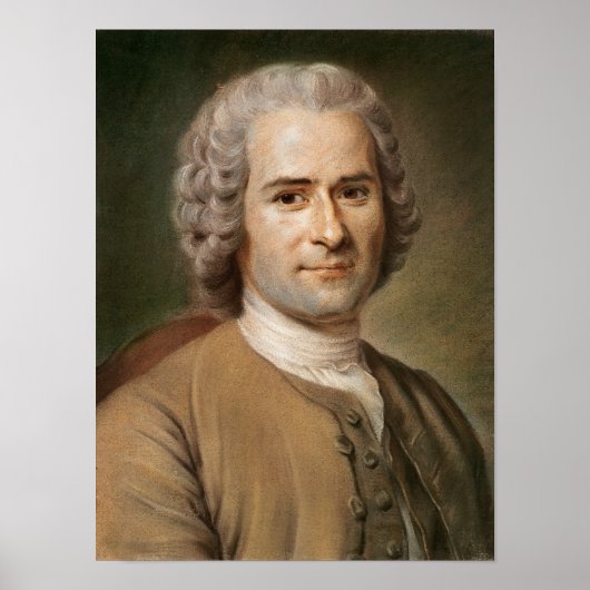 Jean-Jacques Rousseau nach 1753 Poster (Vorne)