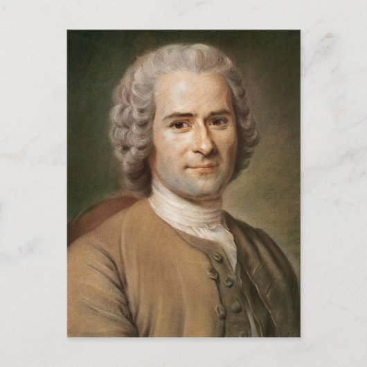Jean-Jacques Rousseau nach 1753 Postkarte (Vorderseite)