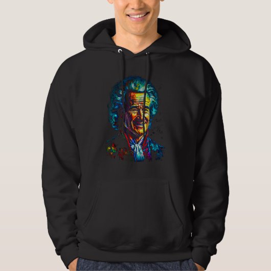 Jean Jacques Rousseau Philosopher Hoodie (Vorderseite)