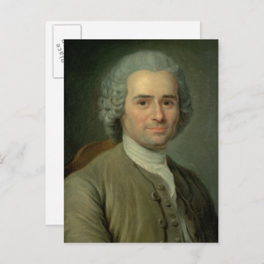 Jean-Jacques Rousseau Postkarte (Vorne/Hinten)