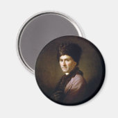 Jean-Jacques Rousseau von Allan Ramsay (1766) Magnet (Vorderseite/Rückseite)