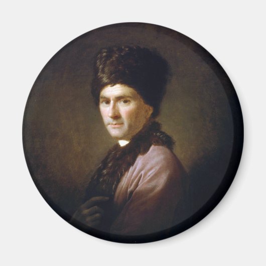 Jean-Jacques Rousseau von Allan Ramsay (1766) Magnet (Vorne)