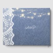 Jean Lace & String Lights Gästebuch (Rückseite)