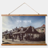 Jean Laffite's Blacksmith Shop Wandteppich Mit Holzrahmen (Vorne)