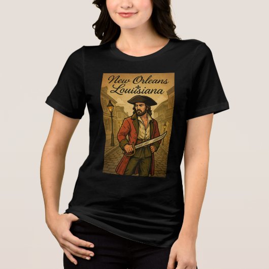 Jean Lafitte Design Tri-Blend Shirt (Vorderseite)