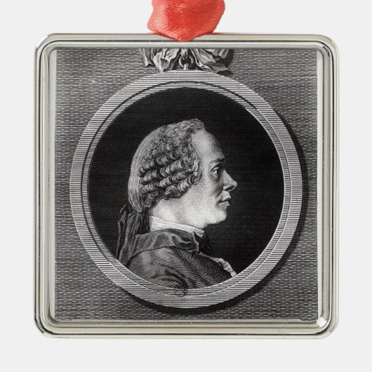 Jean le Rond d'Alembert Silbernes Ornament (Vorne)