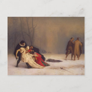 Jean-Leon Gerome - Der Duell nach der Masquerade Postkarte