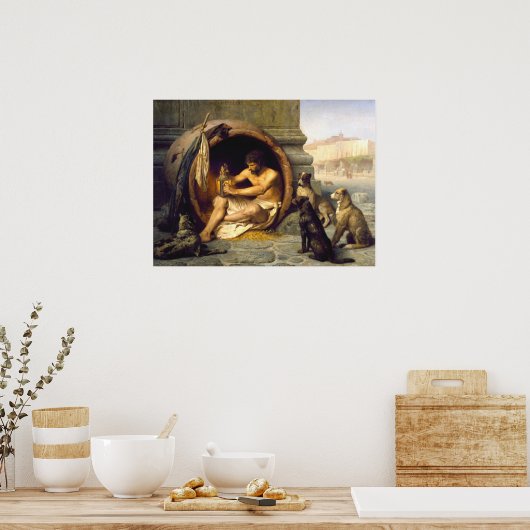 Jean-Léon Gérôme Diogenes - Philosophie Poster (Küche)