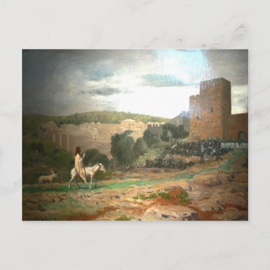 Jean-Leon Gerome - Eintritt Christi in Jerusalem Postkarte (Vorderseite)