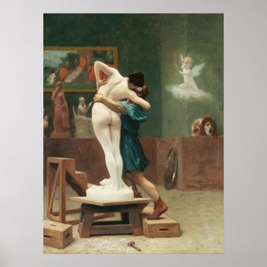Jean-Leon Gerome Pygmalion und Galatea 1890 Art Poster (Vorne)