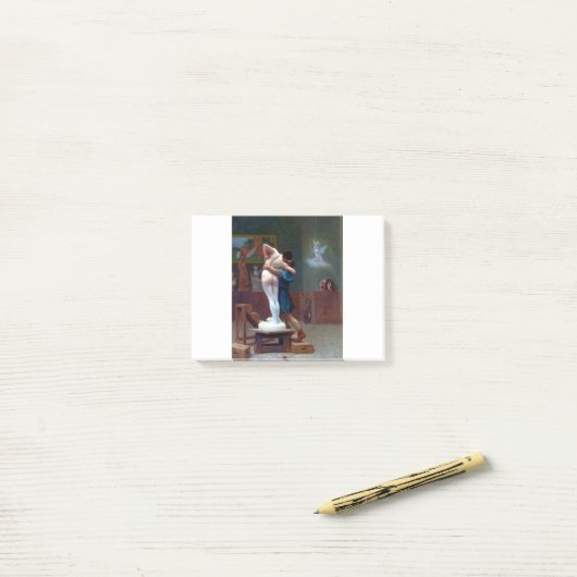 Jean Leon Gerome Pygmalion und Galatea Post-it Klebezettel (Auf Schreibtisch)