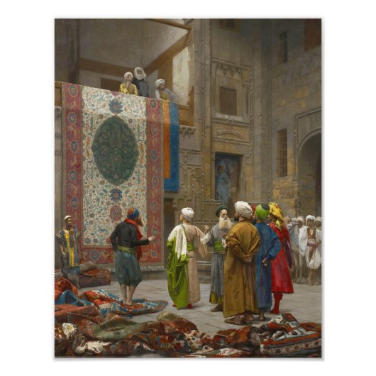 Jean Leon Gerome "The Carpet Merchant in Kairo" Fotodruck (Vorne)