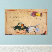 Jean Michel Basquiat Gemälde Leinwanddruck (Insitu (Holzboden))