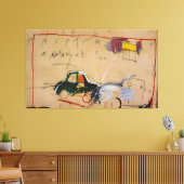Jean Michel Basquiat Gemälde Leinwanddruck (Insitu (Wohnzimmer))