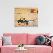 Jean Michel Basquiat Gemälde Leinwanddruck (Insitu (Wohnzimmer))