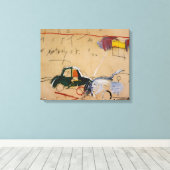 Jean Michel Basquiat Gemälde Leinwanddruck (Insitu (Holzboden))