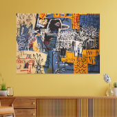Jean Michel Basquiat Gemälde Leinwanddruck (Insitu (Wohnzimmer))