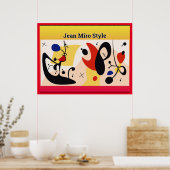 Jean Miro Style Poster (Küche)